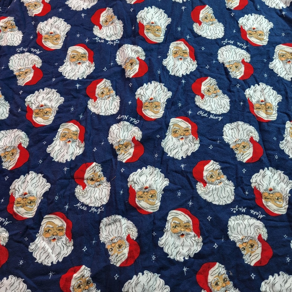 Old Navy Santa Claus Sleep Pajama Top XXXXL Christmas Shirt Long Sleeve NWT - Picture 9 of 9